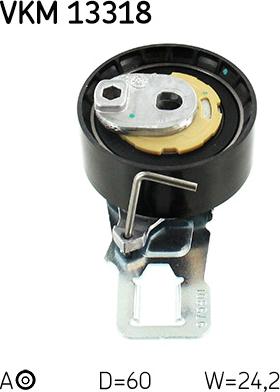 SKF VKM 13318 - Натяжной ролик, ремень ГРМ parts5.com