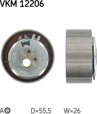 SKF VKM 12206 - Napínací kladka, ozubený řemen parts5.com