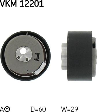 SKF VKM 12201 - Tensioner Pulley, timing belt parts5.com