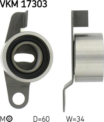 SKF VKM 17303 - Rolka napinacza, pasek rozrządu parts5.com