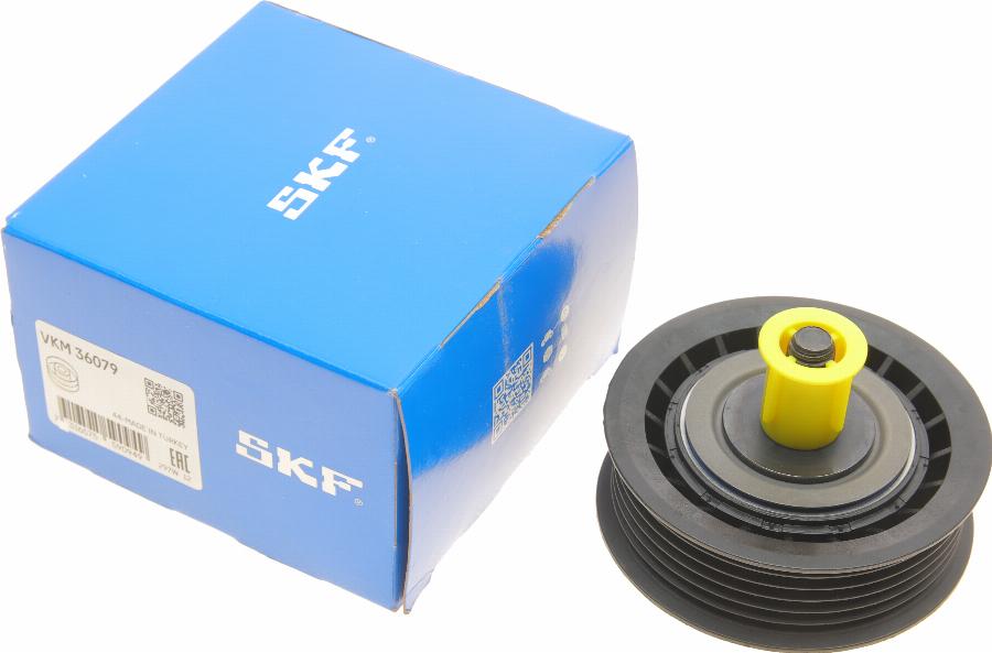 SKF VKM 36079 - Szíjtárcsa / vezetőgörgő, hosszbordás szíj parts5.com