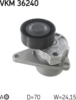 SKF VKM 36240 - Rola ghidare / conducere, curea transmisie parts5.com