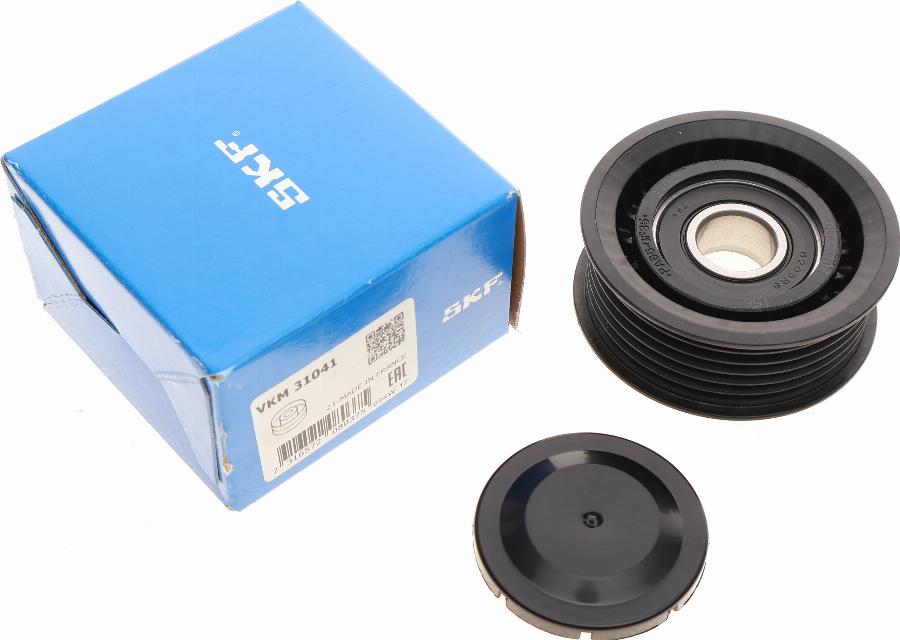 SKF VKM 31041 - Szíjtárcsa / vezetőgörgő, hosszbordás szíj parts5.com