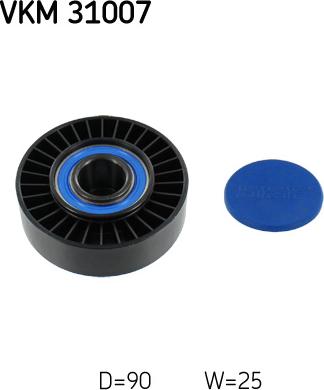 SKF VKM 31007 - Rola ghidare / conducere, curea transmisie parts5.com