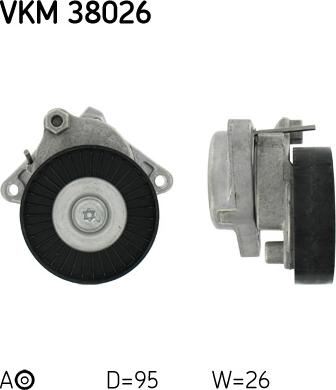 SKF VKMA 38034 - Hosszbordás szíj készlet parts5.com