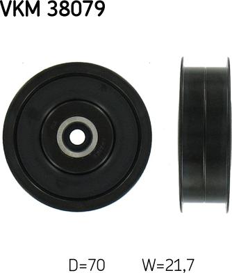 SKF VKM 38079 - Deflection / Guide Pulley, v-ribbed belt parts5.com