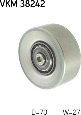 SKF VKM 38242 - Skretni / vodeći valjak, klinasti rebrasti remen parts5.com