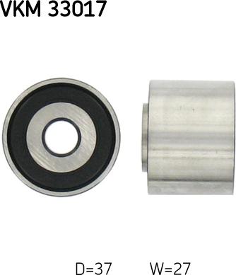 SKF VKM 33017 - Preusmerjevalni valj / vodilni valj, rebrasti jermen parts5.com