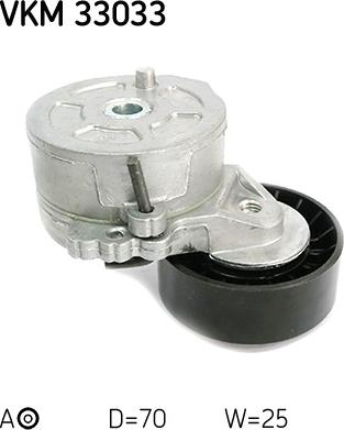 SKF VKM 33033 - Saptırma / Kılavuz makarası, Kanallı V-kayışı parts5.com