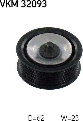 SKF VKM 32093 - Vratná / vodiaca kladka rebrovaného klinového remeňa parts5.com