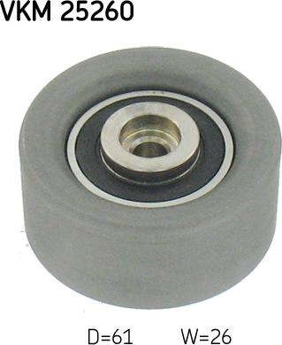 SKF VKM 25260 - Obehová / vodiaca kladka ozubeného remeňa parts5.com