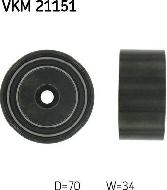 SKF VKM 21151 - Deflection / Guide Pulley, timing belt parts5.com