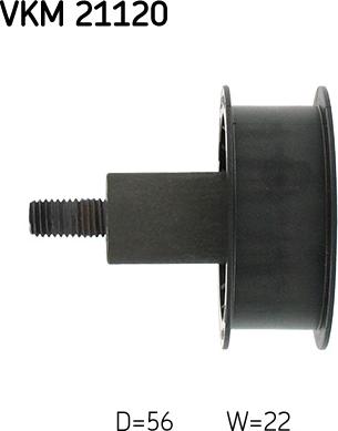 SKF VKM 21120 - Saptırma / Kılavuz makarası, triger kayışı parts5.com