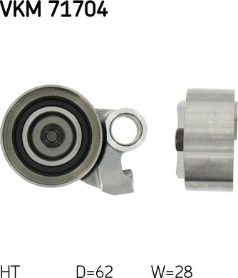 SKF VKM 71704 - Rola intinzator,curea distributie parts5.com