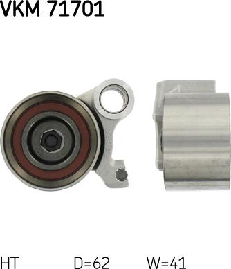 SKF VKM 71701 - Poulie-tendeur, courroie de distribution parts5.com