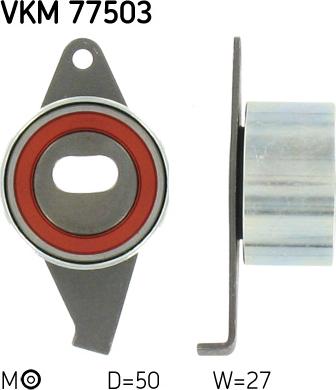 SKF VKM 77503 - Rola intinzator,curea distributie parts5.com