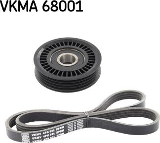 SKF VKMA 68001 - Kanallı V kayışı seti parts5.com