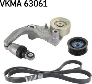 SKF VKMA 63061 - Komplet rebrastega jermena parts5.com