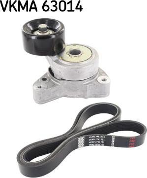 SKF VKMA 63014 - Set curea transmisie cu caneluri parts5.com