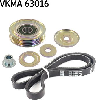 SKF VKMA 63016 - Komplet rebrastega jermena parts5.com