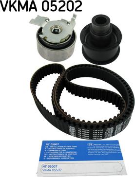 SKF VKMA 05202 - Fogasszíjkészlet parts5.com