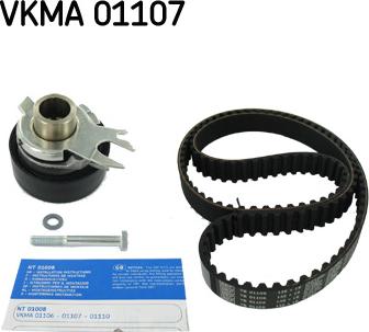 SKF VKMA 01107 - Комплект ангренажен ремък parts5.com