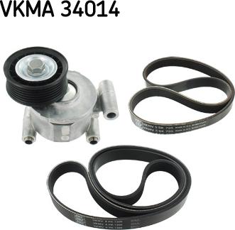 SKF VKMA 34014 - Juego de correas trapeciales poli V parts5.com