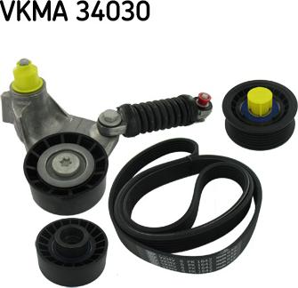 SKF VKMA 34030 - Jeu de courroies trapézoïdales à nervures parts5.com