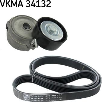 SKF VKMA 34132 - Sada žebrovaných klínových řemenů parts5.com