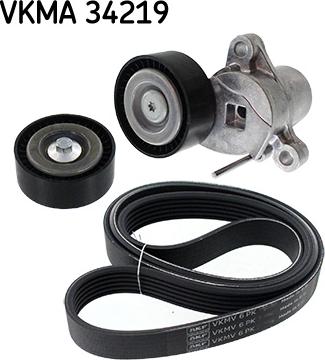 SKF VKMA 34219 - Jeu de courroies trapézoïdales à nervures parts5.com