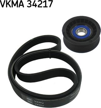 SKF VKMA 34217 - Jeu de courroies trapézoïdales à nervures parts5.com