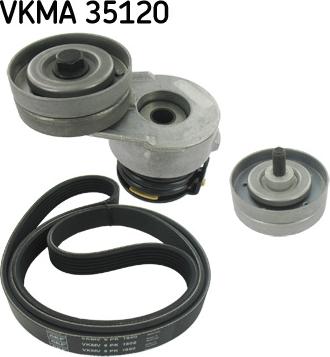 SKF VKMA 35120 - Juego de correas trapeciales poli V parts5.com