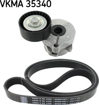 SKF VKMA 35340 - Hosszbordás szíj készlet parts5.com