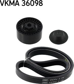 SKF VKMA 36098 - Jeu de courroies trapézoïdales à nervures parts5.com