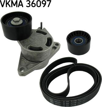 SKF VKMA 36097 - Sada žebrovaných klínových řemenů parts5.com