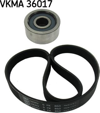 SKF VKMA 36017 - Soonrihmakomplekt parts5.com