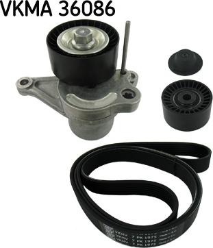 SKF VKMA 36086 - Поликлиновый ременный комплект parts5.com