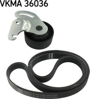 SKF VKMA 36036 - Komplet rebrastega jermena parts5.com