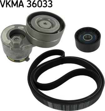 SKF VKMA 36033 - Sada žebrovaných klínových řemenů parts5.com