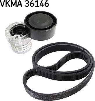 SKF VKMA 36146 - V-Ribbed Belt Set parts5.com