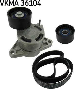 SKF VKMA 36104 - Поликлиновый ременный комплект parts5.com