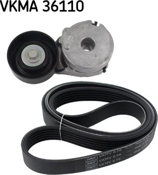 SKF VKMA 36110 - Sada žebrovaných klínových řemenů parts5.com