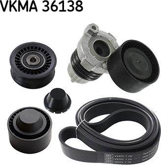 SKF VKMA 36138 - Komplet klinastog rebrastog remena parts5.com