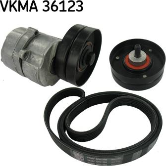 SKF VKMA 36123 - V-Ribbed Belt Set parts5.com