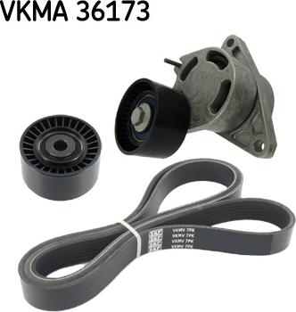 SKF VKMA 36173 - Jeu de courroies trapézoïdales à nervures parts5.com