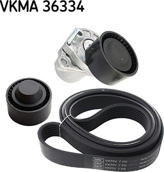 SKF VKMA 36334 - Garnitura klinastog rebrastog kaiša parts5.com