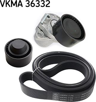 SKF VKMA 36332 - V-Ribbed Belt Set parts5.com