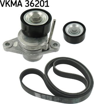 SKF VKMA 36201 - Komplet rebrastega jermena parts5.com