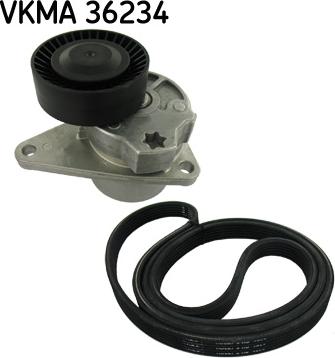 SKF VKMA 36234 - Поликлиновый ременный комплект parts5.com