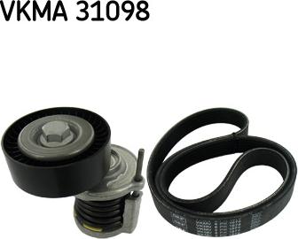 SKF VKMA 31098 - Sada žebrovaných klínových řemenů parts5.com